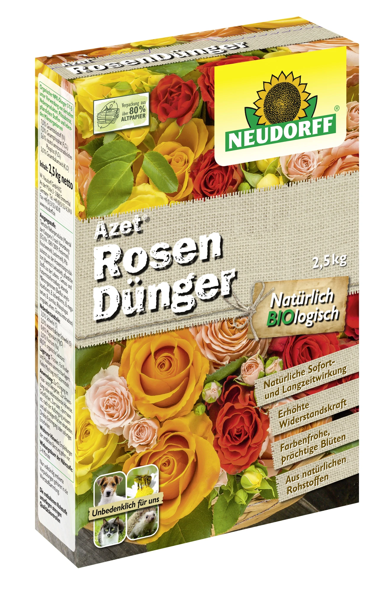 Azet RosenDünger (2,5 Kg) | Dünger Von Neudorff 3 Azet RosenDünger (2,5 Kg) | Dünger Von Neudorff