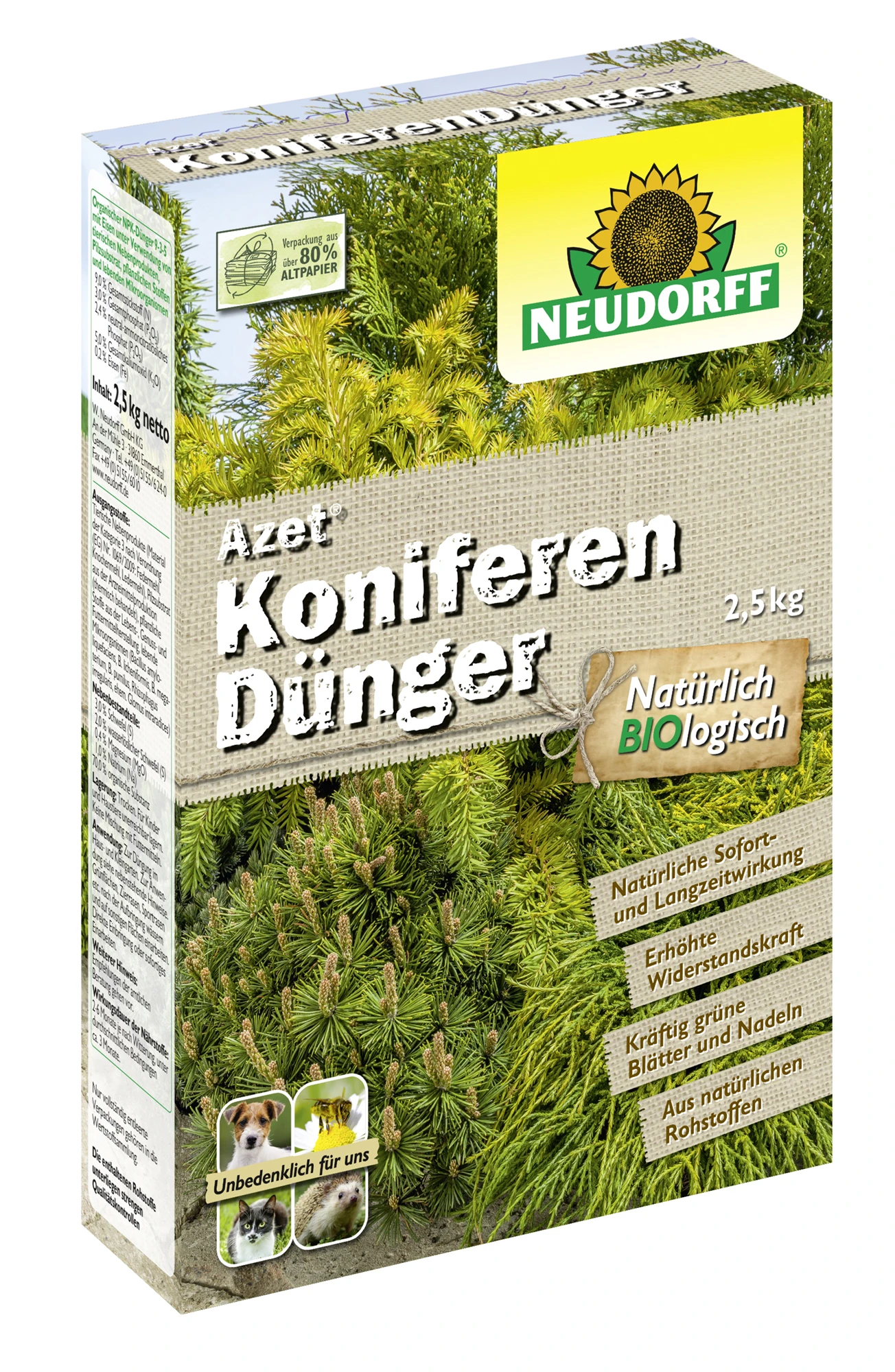 Azet KoniferenDünger (2,5 Kg) | Dünger Von Neudorff 3 Azet KoniferenDünger (2,5 Kg) | Dünger Von Neudorff