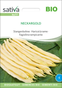 Stangenbohne Neckargold | BIO Stangenbohnensamen Von Sativa Rheinau -Garten- Und Outdoor-Geschäfte 534307 BIO Stangenbohne Neckargold bo77 sr 0