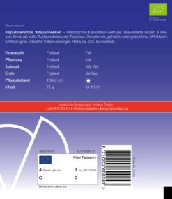 Kapuzinererbse Blauschokker | BIO Erbsensamen Von De Bolster