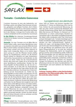 Tomate Costoluto Genovese | Tomatensamen Von Saflax -Garten- Und Outdoor-Geschäfte 535608 Tomate Costoluto Genovese 13404 sa 1