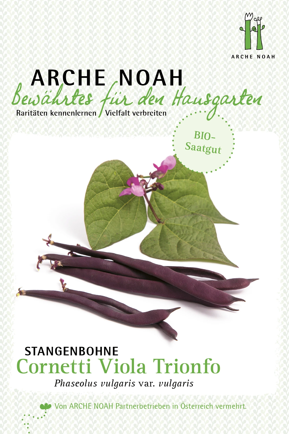 Stangenbohne Cornetti Viola Trionfo | BIO Stangenbohnensamen Von Arche Noah 3 Stangenbohne Cornetti Viola Trionfo | BIO Stangenbohnensamen Von Arche Noah