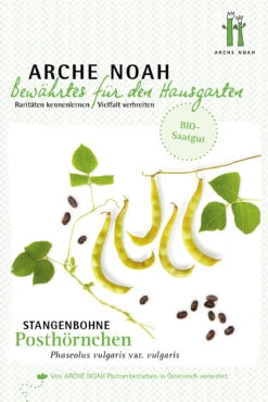 Stangenbohne Posthörnchen | BIO Stangenbohnesamen Von Arche Noah