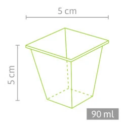 5 X 5 Cm Anzuchttopf Quadratisch (2552 Stück) | Anzuchttöpfe Von Fertil -Garten- Und Outdoor-Geschäfte 537177 5 x 5 cm Anzuchttoepfe quadratisch 2552 Stueck 545 1C 2