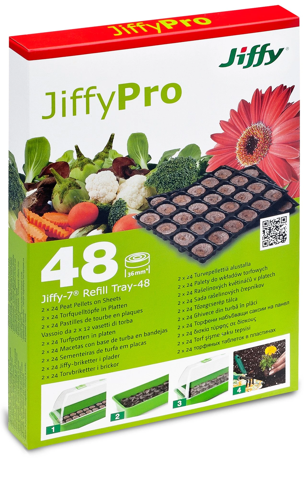 36 Mm Torfquelltöpfe (48 Stück) Im Tray | Quelltöpfe Von Jiffy 4 36 Mm Torfquelltöpfe (48 Stück) Im Tray | Quelltöpfe Von Jiffy – Bild 2