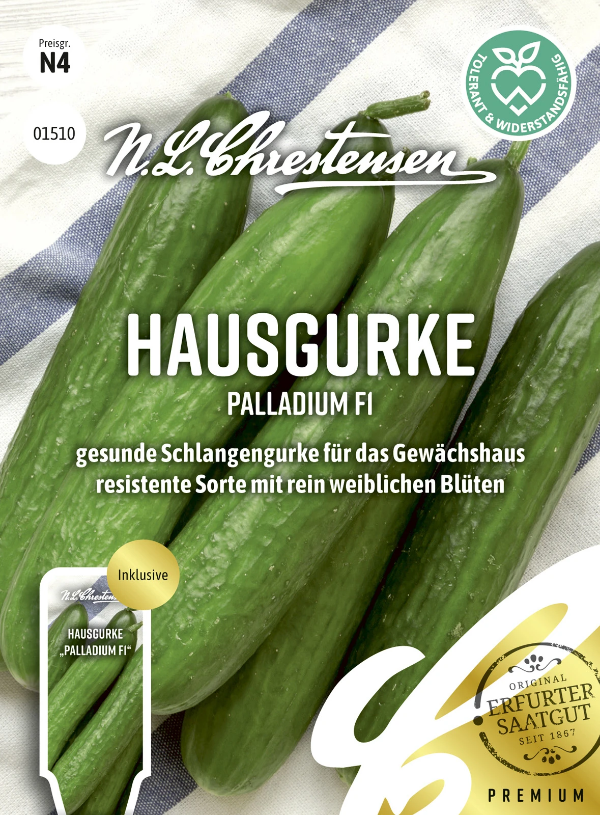 Hausgurke Palladium F1 | Gurkensamen Von N.L. Chrestensen 3 Hausgurke Palladium F1 | Gurkensamen Von N.L. Chrestensen