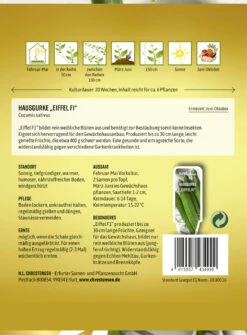 Neue Produkte -Garten- Und Outdoor-Geschäfte 543718 Hausgurke Eiffel F1 1