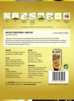 Mini Butternutkürbis Honeynut | Butternutkürbissamen Von N.L. Chrestensen