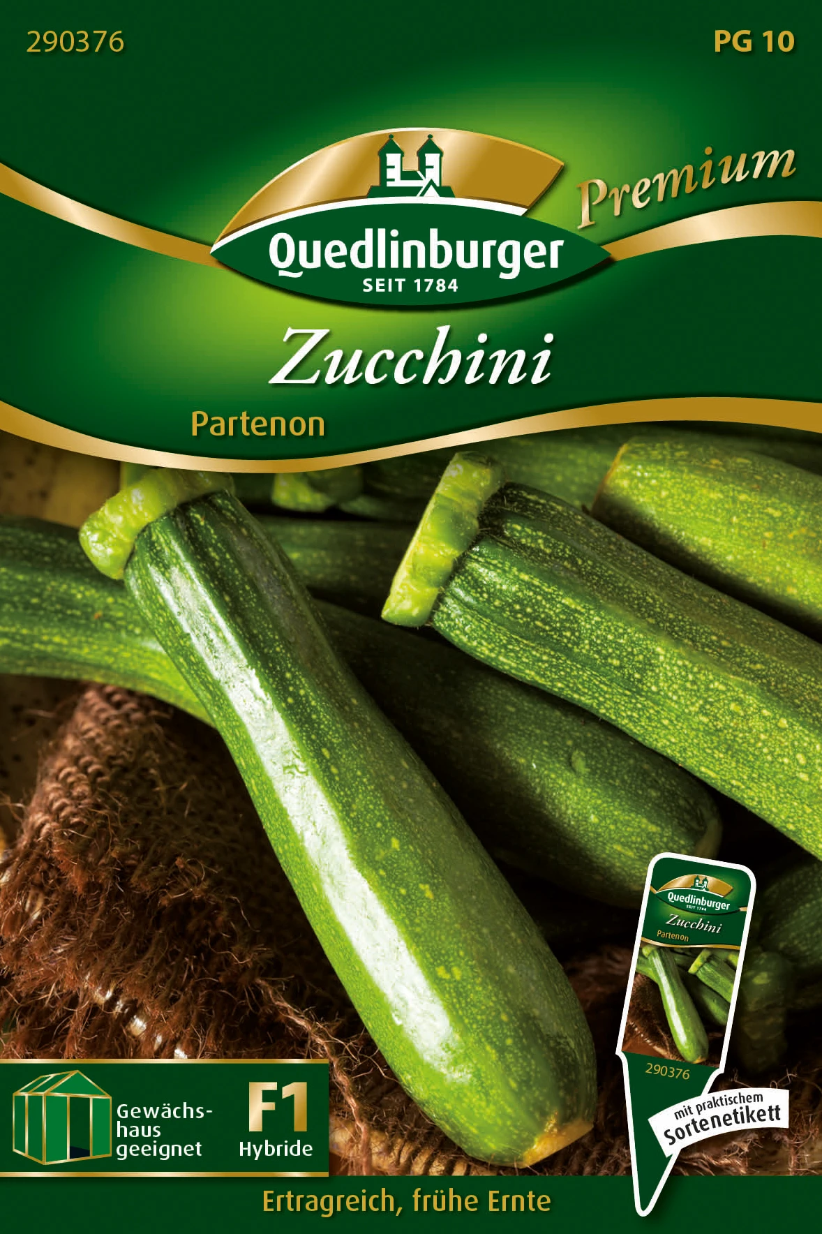 Zucchini Partenon | Zucchinisamen Von Quedlinburger 4 Zucchini Partenon | Zucchinisamen Von Quedlinburger – Bild 2