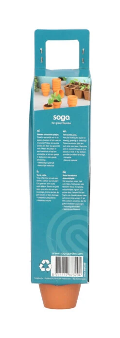 4 X 4,8 Cm Terracotta Töpfe (12 Stück) | Anzuchttöpfe Von Sogo -Garten- Und Outdoor-Geschäfte 548517 4 x 4 8 cm Terracotta Toepfe 12 Stueck 887320 sg 1