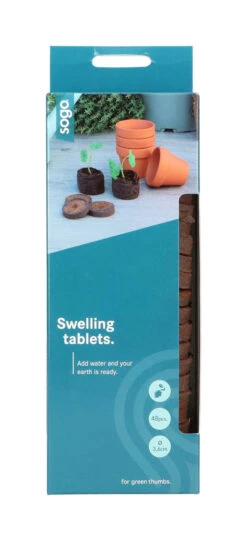 36 Mm Kokos-Quelltabletten (48 Stück) | Kokos-Quelltabletten Von Sogo -Garten- Und Outdoor-Geschäfte 548531 36 mm Kokos Quelltabletten 48 Stueck 887385 sg 0