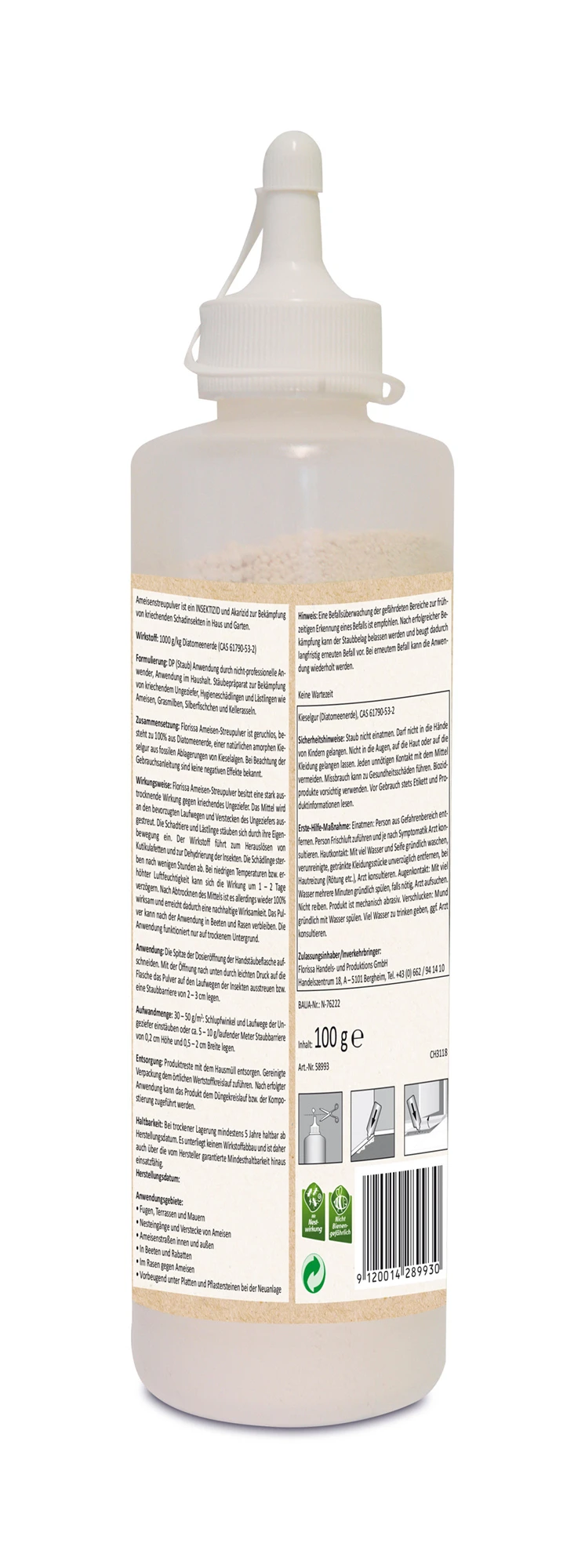 Ameisen-Streupulver (100 G) | BIO Fallen Und Fernhaltemittel Von Florissa 4 Ameisen-Streupulver (100 G) | BIO Fallen Und Fernhaltemittel Von Florissa – Bild 2