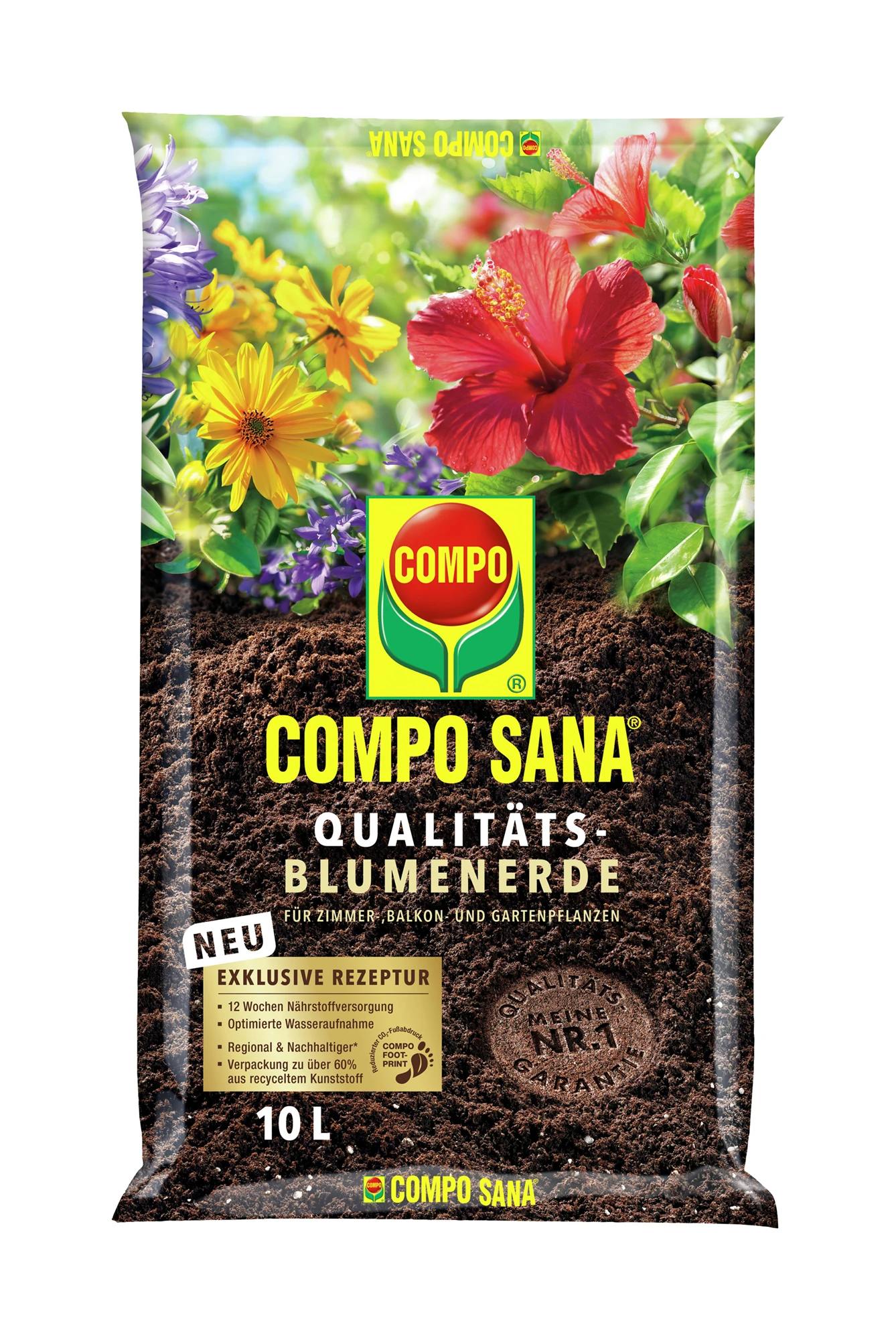 Qualitäts-Blumenerde (10 L) | Erden Von COMPO 3 Qualitäts-Blumenerde (10 L) | Erden Von COMPO