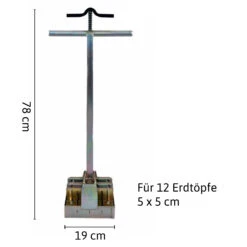 Erdballenpresse Multi 12 Soil Blocker | Erdtopfpressen Von Ladbrooke Soil Blockers -Garten- Und Outdoor-Geschäfte 551995 Erdballenpresse Multi 12 Soil Blocker LADMUL12 lsb 2