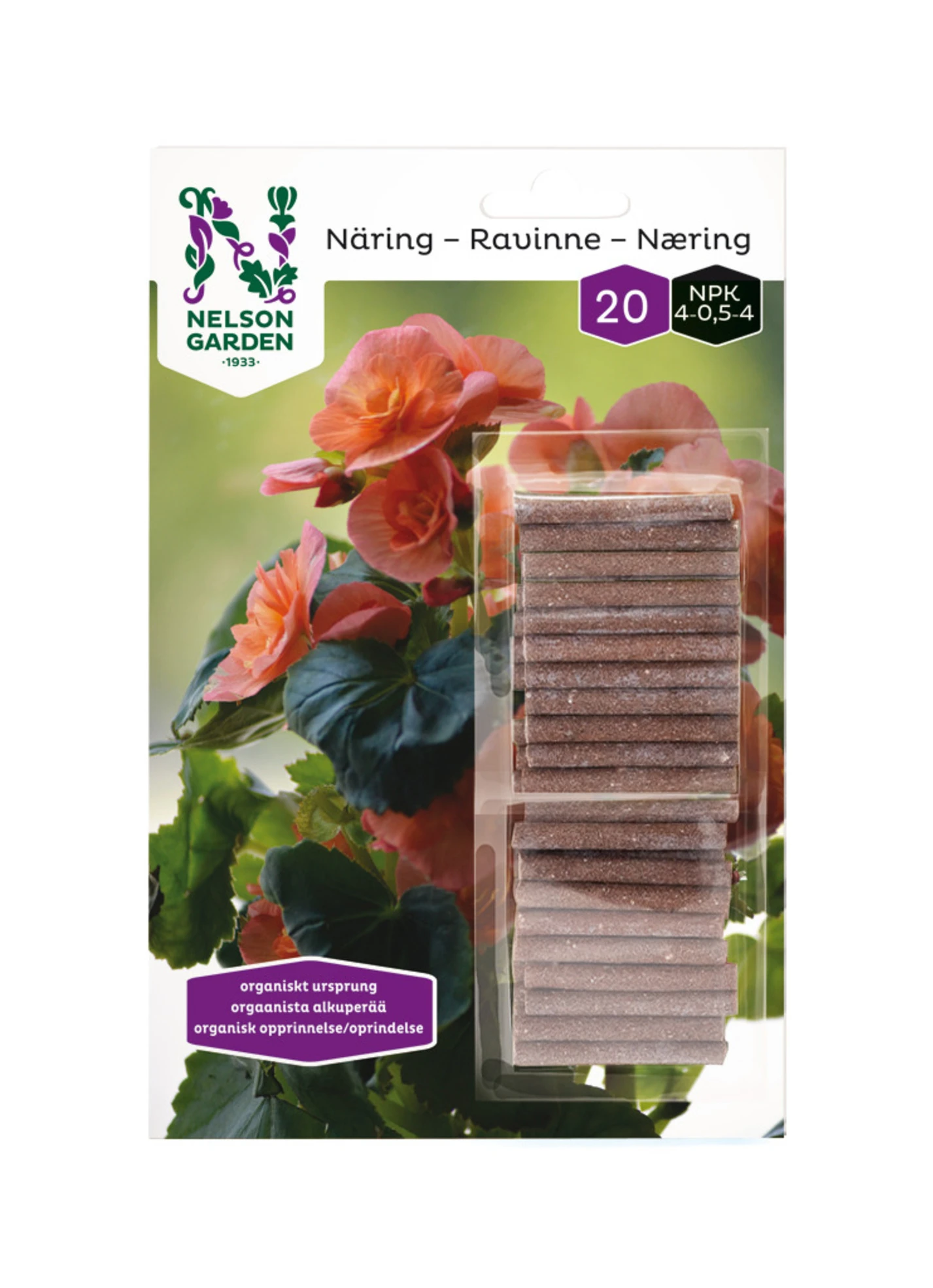 Dünger-Stäbchen Organisch (20 Stück) | Dünger Von Nelson Garden 3 Dünger-Stäbchen Organisch (20 Stück) | Dünger Von Nelson Garden