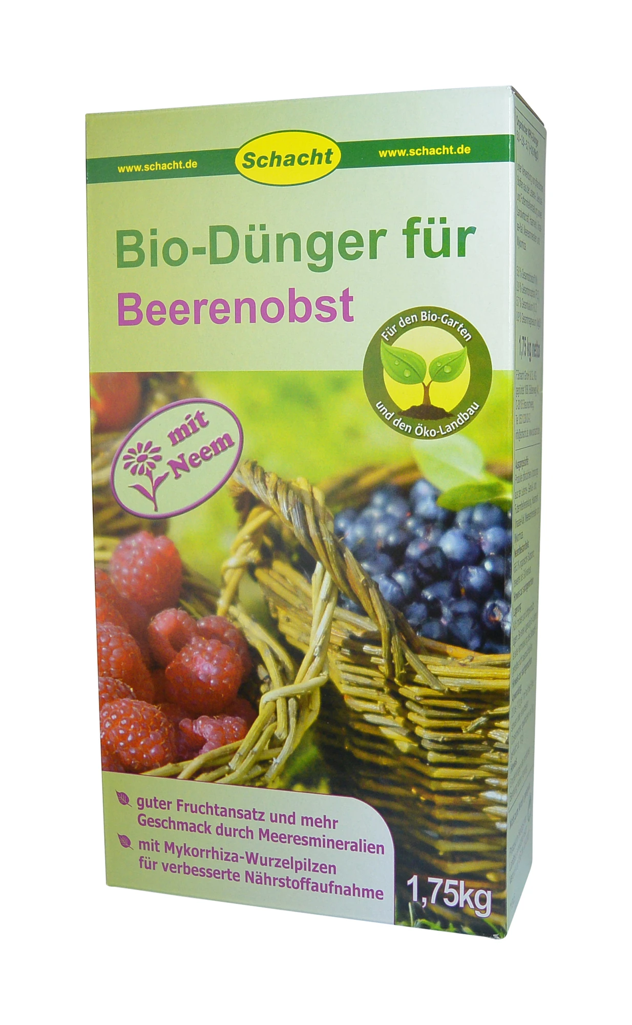 Dünger Für Beerenobst Mit Mykorrhiza Und Neem (1,75 Kg) | BIO Dünger Von Schacht 3 Dünger Für Beerenobst Mit Mykorrhiza Und Neem (1,75 Kg) | BIO Dünger Von Schacht