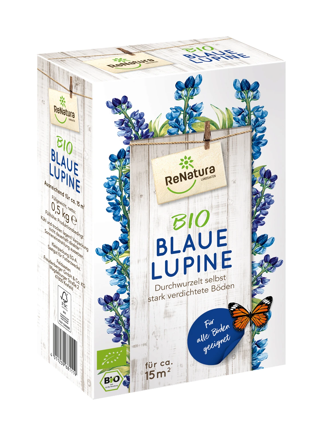 Blaue Lupine (500 G) | BIO Gründünger Von ReNatura 3 Blaue Lupine (500 G) | BIO Gründünger Von ReNatura