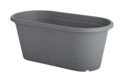 60 Cm Ovaler Blumentrog Anthrazit | Töpfe Von Clever Pots -Garten- Und Outdoor-Geschäfte 553511 60 cm ovaler Blumentopf Anthrazit 1 Stueck 515794 kp 0