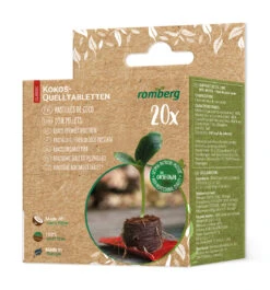 36 Mm Kokos Quelltabletten (20 Stück Im Karton) | Kokos Quelltabletten Von Romberg