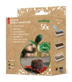 36 Mm Kokos Quelltabletten (50 Stück Im Karton) | Kokos Quelltabletten Von Romberg