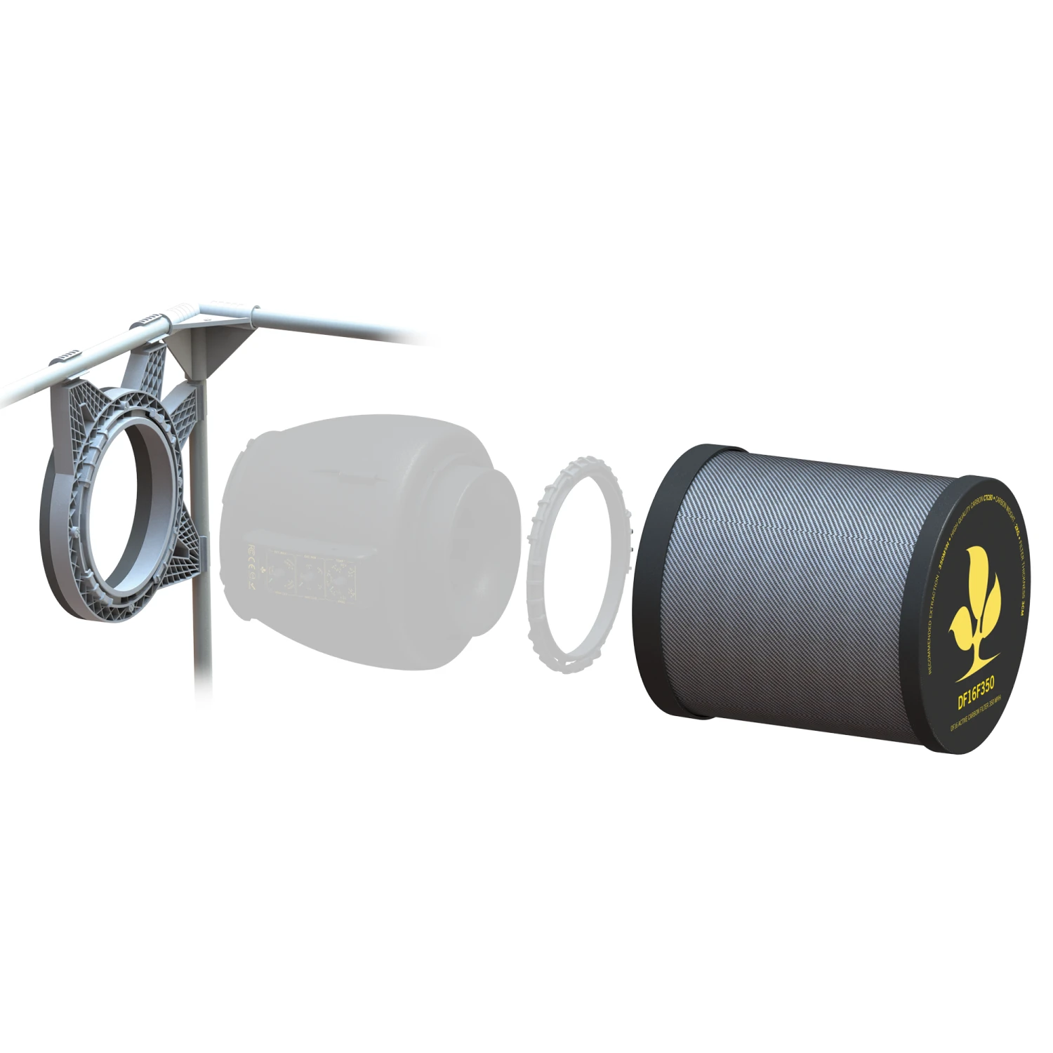 Secret Jardin Aktivkohlefilter CTC80 250 M³/h, 160 Mm Flansch | Carbon Filter 4 Secret Jardin Aktivkohlefilter CTC80 250 M³/h, 160 Mm Flansch | Carbon Filter – Bild 2