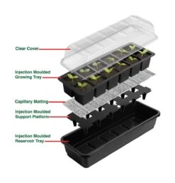 24 Töpfe Selbstbewässerungs -Anzuchtset | Anzuchtschalen Von Garland -Garten- Und Outdoor-Geschäfte 558797 24 Toepfe Selbstbewaesserungs Anzuchtset G165 gl 4
