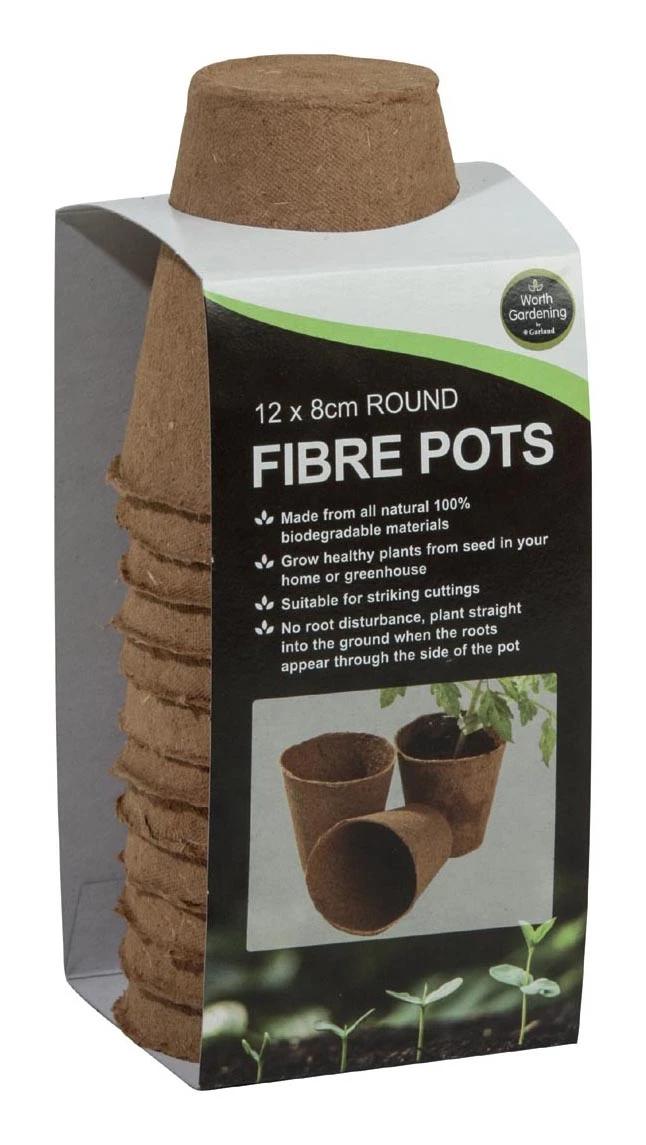 8 Cm Runde Fasertöpfe | Anzuchttöpfe Von Garland 4 8 Cm Runde Fasertöpfe | Anzuchttöpfe Von Garland – Bild 2