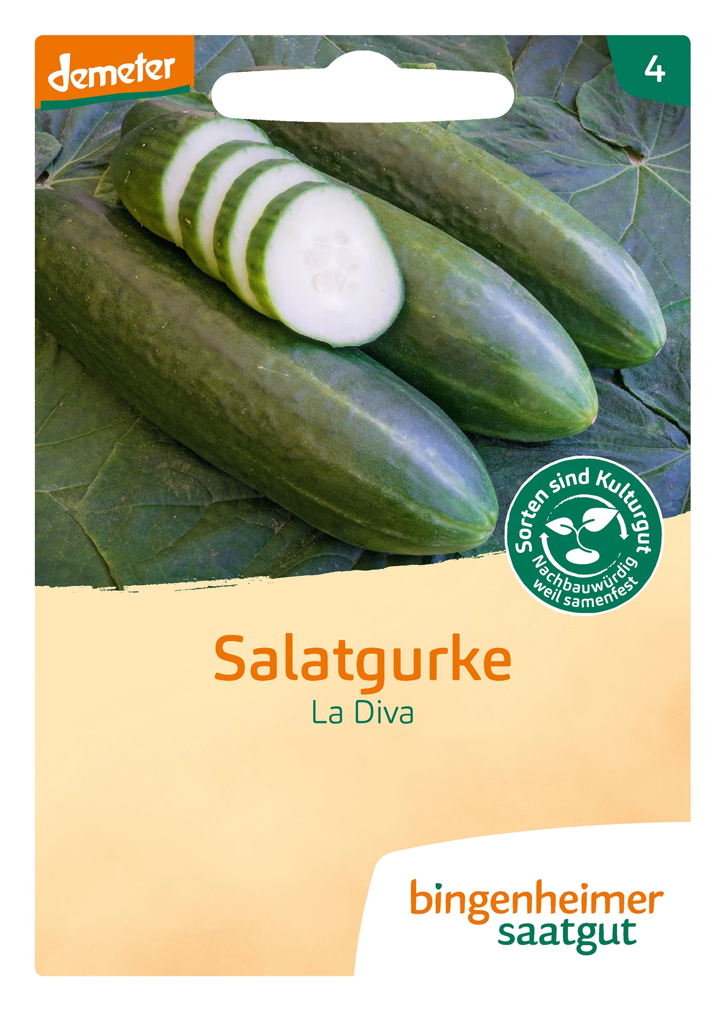 Salatgurke La Diva | BIO Salatgurkensamen Von Bingenheimer Saatgut 4 Salatgurke La Diva | BIO Salatgurkensamen Von Bingenheimer Saatgut – Bild 2