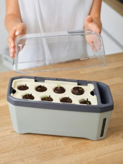 HARRY HERBS Kräutertopf Hellgrau | Kräutertöpfe Von Gusta Garden -Garten- Und Outdoor-Geschäfte 560334 HARRY HERBS hellgrau 100B10 gg 5