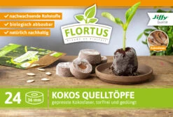 BoQube M &amp; FLORTUS Kokos Quelltöpfe (24 Stück) | Anzuchtzubehör Set Von FLORTUS -Garten- Und Outdoor-Geschäfte 562697 BoQube M und FLORTUS Kokos Quelltoepfe 24 Stueck 2000 2385 anthrazit 4